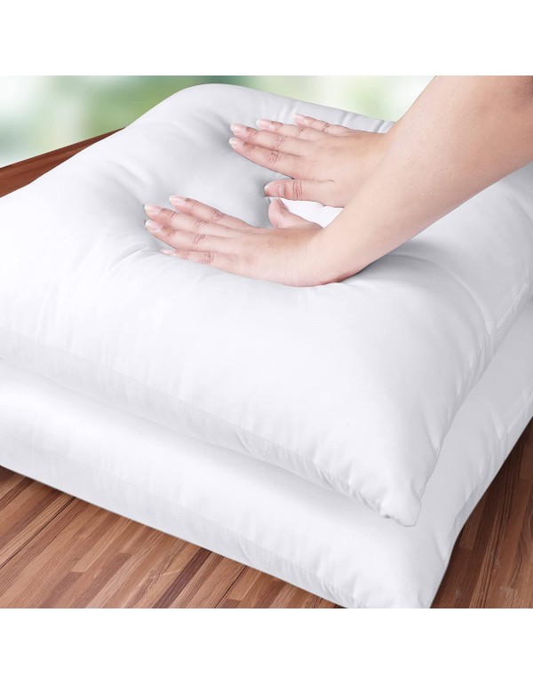 Utopia Bedding Throw Pillows Insert (Pack of 2, White) - 18 x 18 Inches Bed and Couch Pillows - Indoor Decorative Pillows