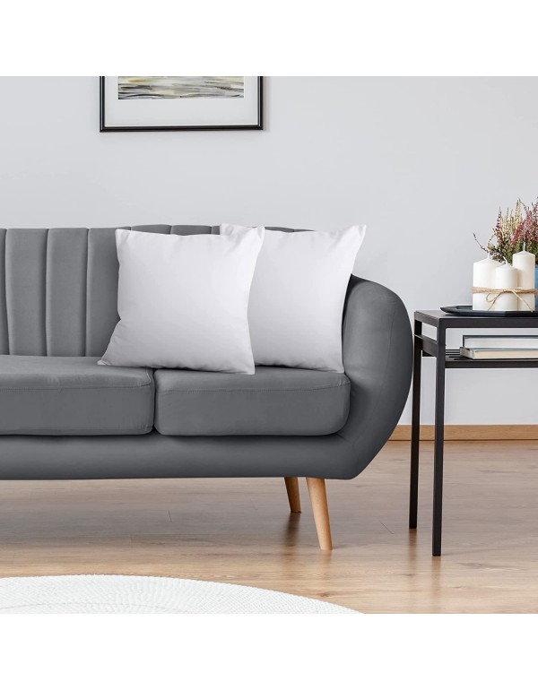 Utopia Bedding Throw Pillows Insert (Pack of 2, White) - 18 x 18 Inches Bed and Couch Pillows - Indoor Decorative Pillows