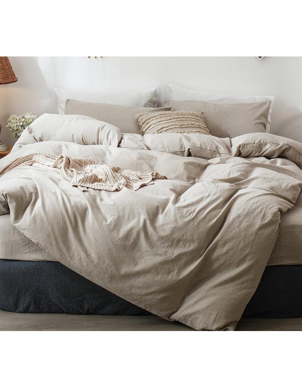 MooMee Bedding Duvet Cover Set 100% Washed Cotton ...