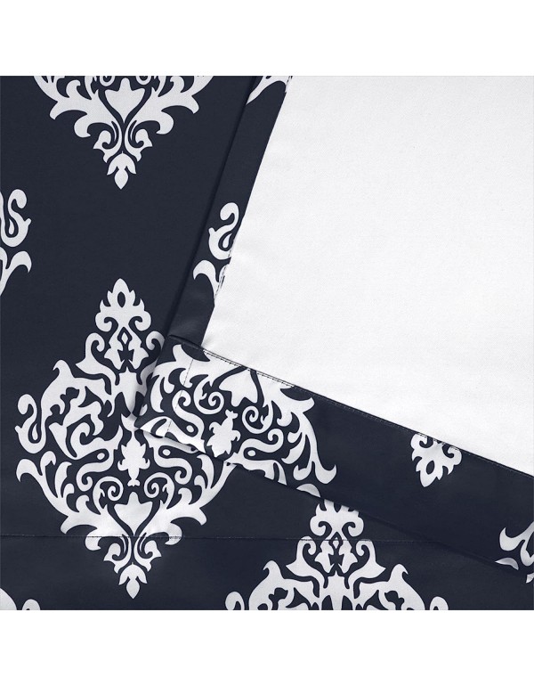 Exclusive Home Curtains Medallion Panel Pair, 52x84, Peacoat Blue, 2 Count